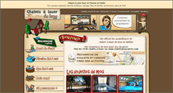 Desktop Screenshot of chaletsalouerdeluxe.com